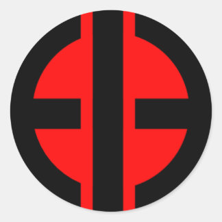 Rond Sticker de logo Bastard éclairé