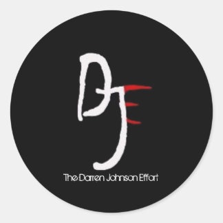 Rond Sticker de logo DJE (6 pack)