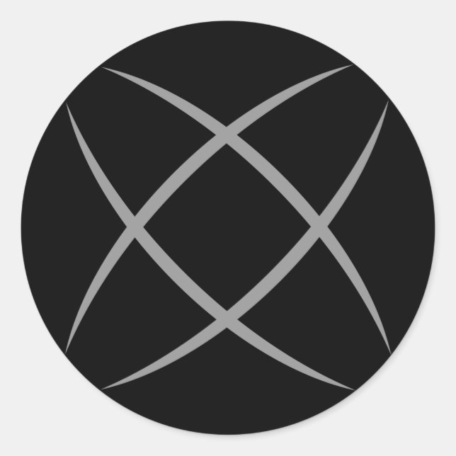 Rond Sticker de logo noir (Devant)