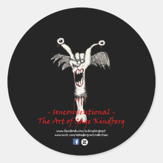 Rond Sticker de logo noir mat "non conventionnel" #2