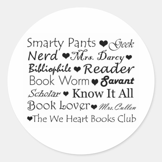 Rond Sticker de logo " Smarty Pants" (Devant)