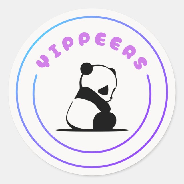 Rond Sticker de logo Yippeers (Devant)