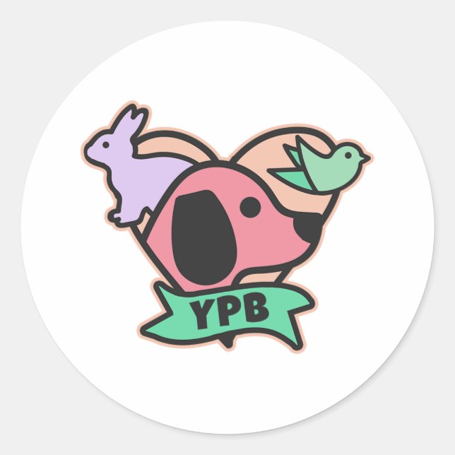 Rond Sticker de logo YPB - Arrondi (Devant)