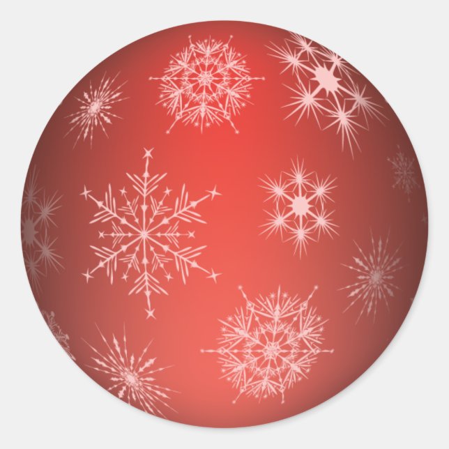 Rond Sticker de l'ornement de Noël (Devant)