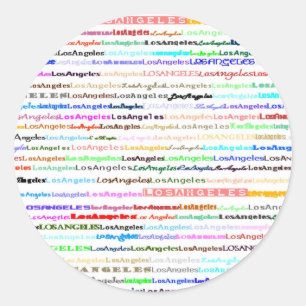 Rond Sticker de Los Angeles