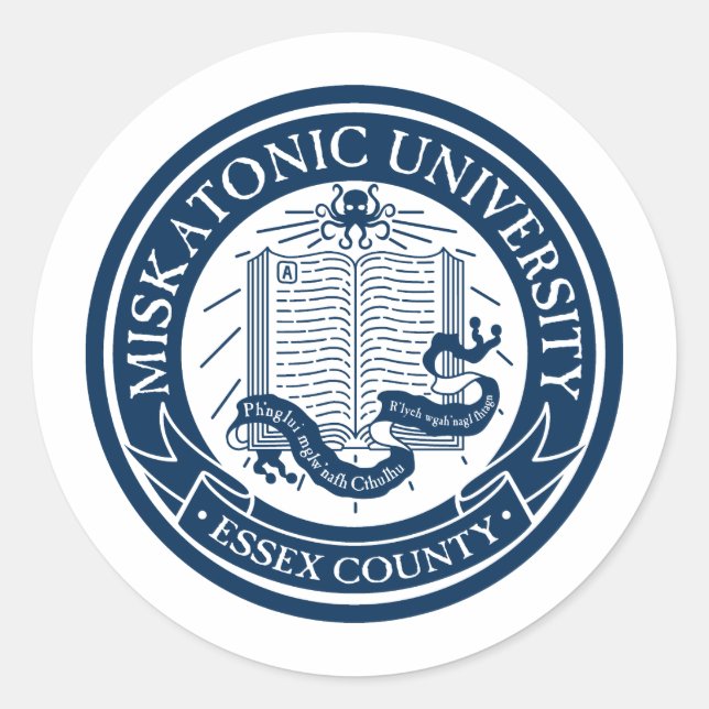 Rond Sticker de l'université Miskatonic (Devant)