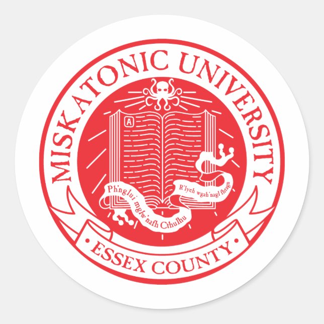 Rond Sticker de l'université Miskatonic (Devant)