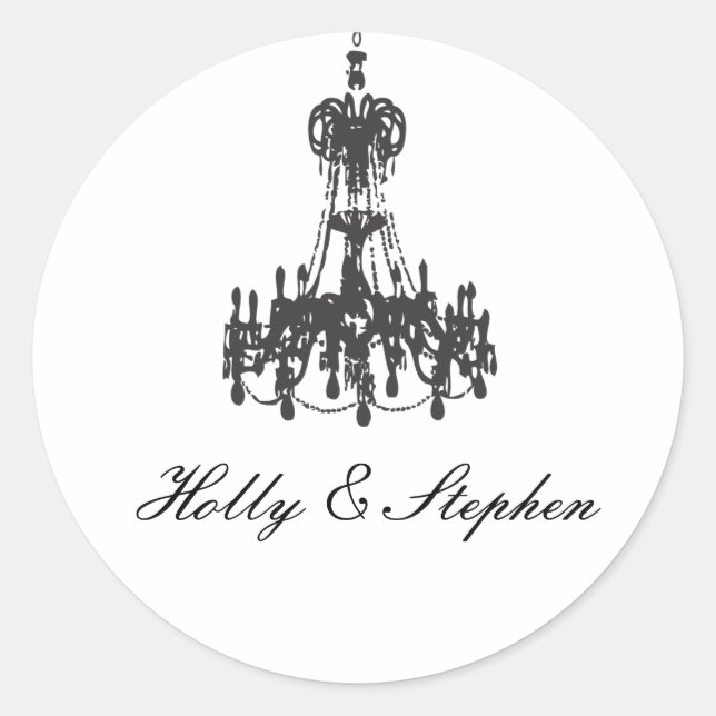 Rond Sticker de lustre par TearDrop Mariages (Devant)