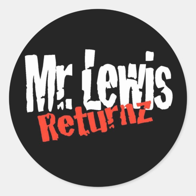 Rond Sticker de M. Lewis Retnz (Devant)