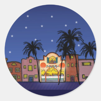 Rond Sticker de maison de vacances S011