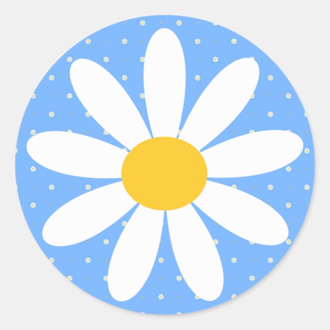 Rond Sticker de marguerite (Devant)