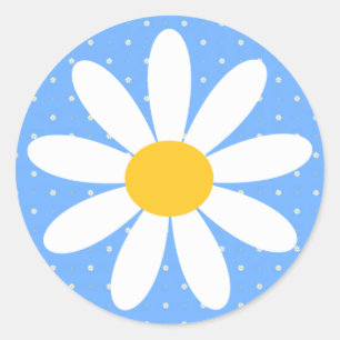 Rond Sticker de marguerite