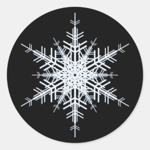 Rond Sticker de mariage d'hiver