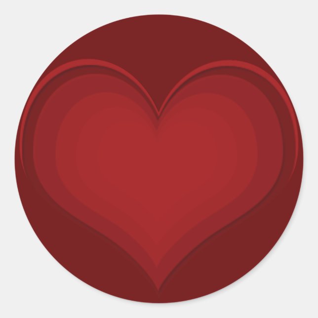 Rond Sticker de mon coeur (Devant)