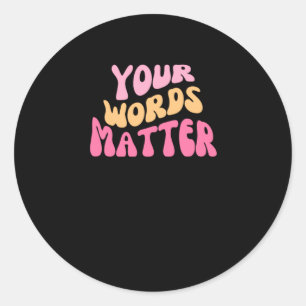 Rond Sticker de mots
