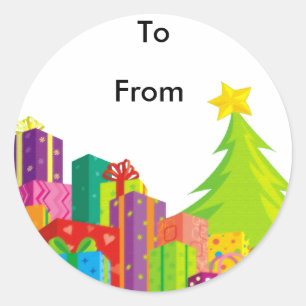 Rond Sticker de Noël