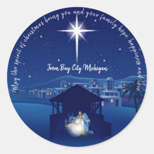 Rond Sticker de Noël