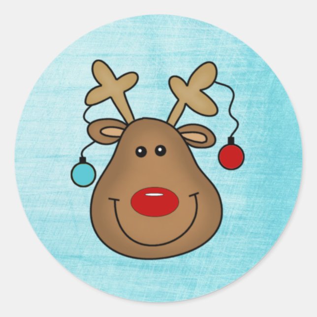 Rond Sticker de Noël (Devant)