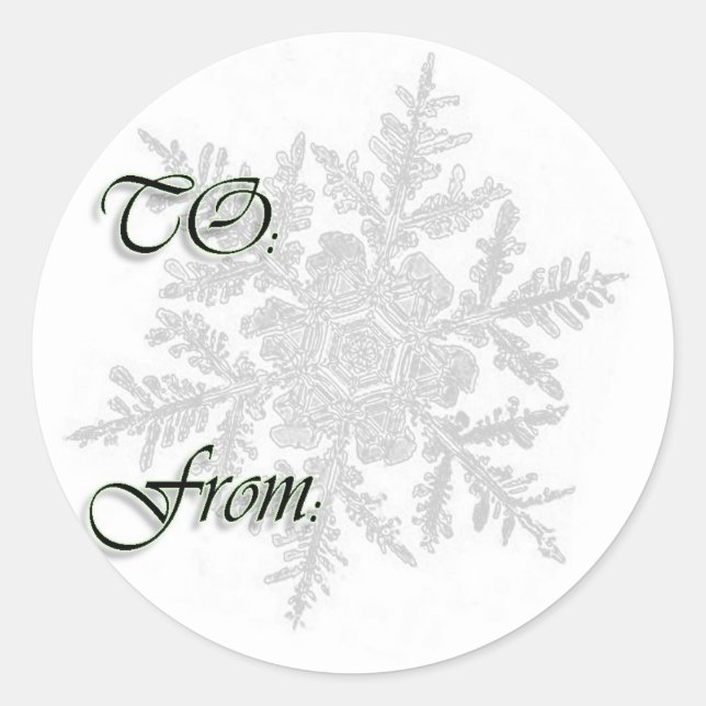 Rond Sticker de Noël à (Devant)