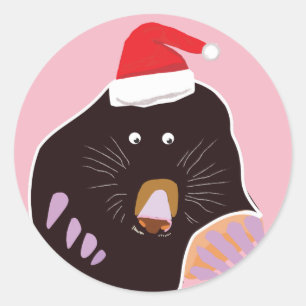 Rond Sticker de Noël de Garden Mole
