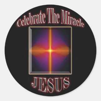 Rond Sticker de Noël Jésus
