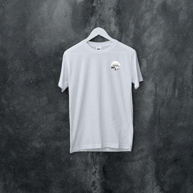 Rond Sticker de nom de famille Silhouette noire (Créateur téléchargé)