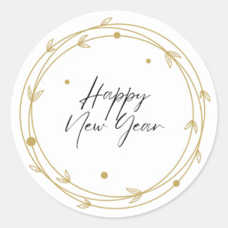Rond Sticker de nouvelle année