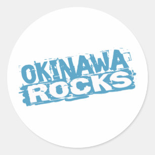 Rond Sticker de Okinawa Rocks