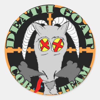 Rond Sticker de patchs de l'équipe de chèvre de mort