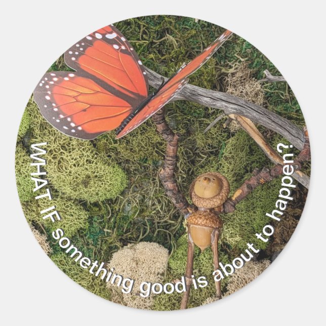 Rond Sticker de pensée positive (Devant)