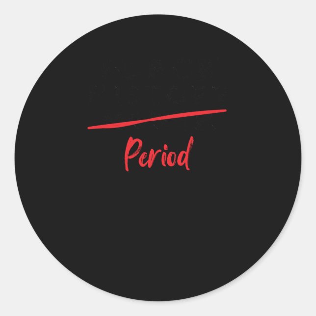 Rond Sticker de période de l'historique noir (mois) (Devant)