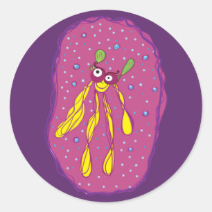 Rond Sticker de personnage de dessin animé