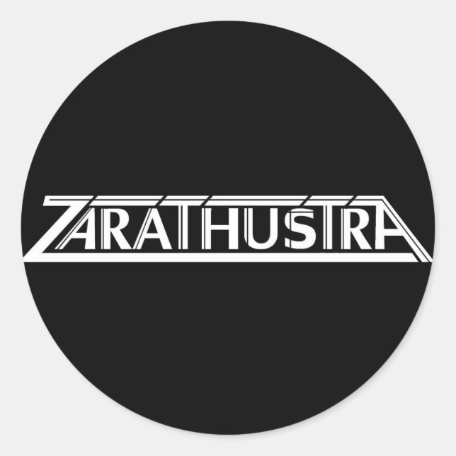 Rond Sticker de petit logo Zarathustra (Devant)
