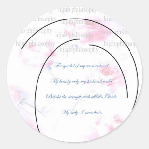 Rond Sticker de philosophie du hijab