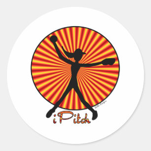 Rond Sticker de Pitcher de balle molle rapide