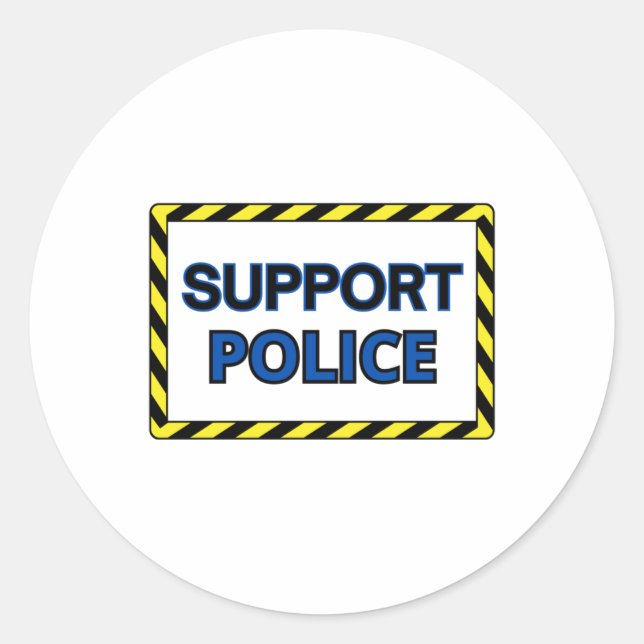Rond Sticker de police de support2 (Devant)