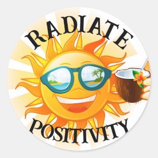 ROND STICKER DE POSITIVITÉ RADIÉE