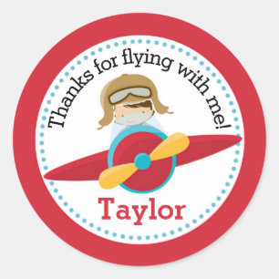 Rond Sticker de préférence d'avion (Joueurs, fête d'ann