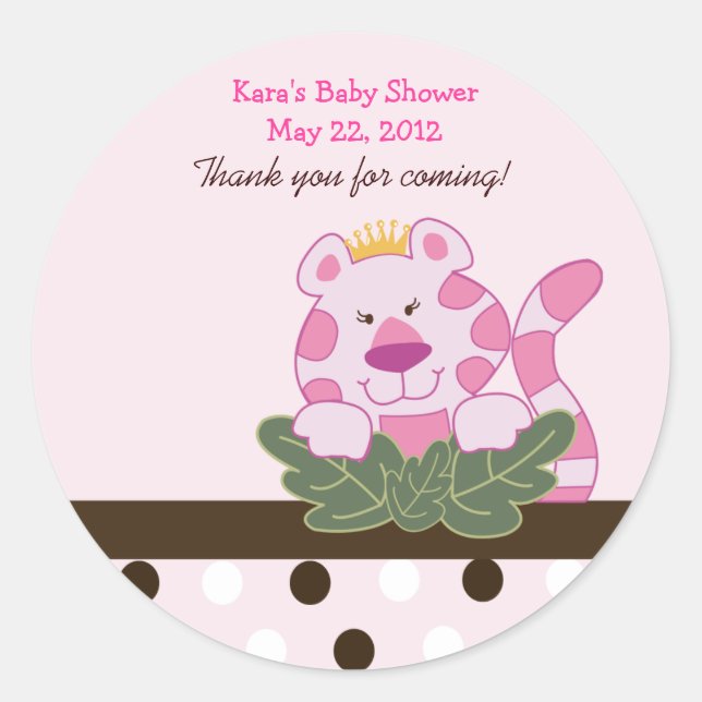 Rond Sticker de préférence personnalisé Reine rose de l (Devant)