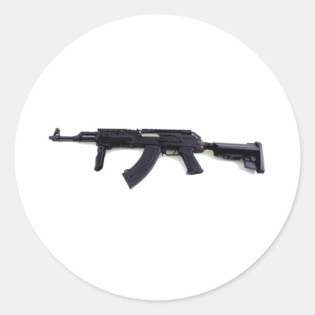 Rond Sticker de profil gauche du fusil tactique AK47 (Devant)