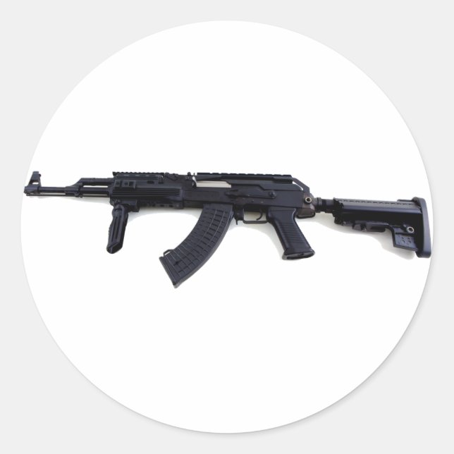Rond Sticker de profil gauche du fusil tactique AK47 (Devant)