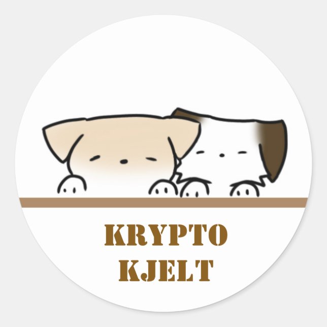 Rond Sticker de Puppy (Devant)
