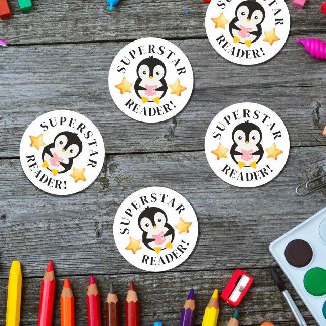Rond Sticker de récompenses de l'enseignant lecteur Sup (Créateur téléchargé)
