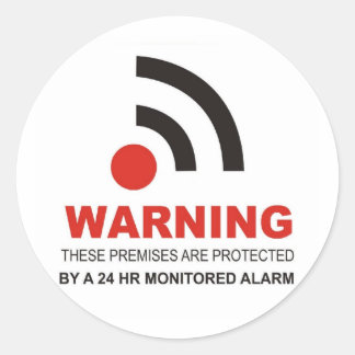 Rond Sticker de sécurité d'avertissement