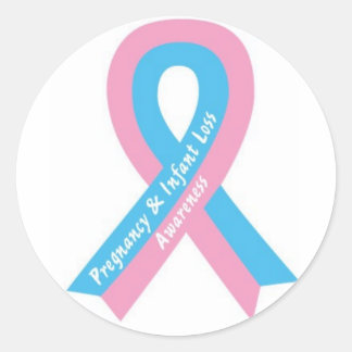 Rond Sticker de sensibilisation à la perte de grossesse