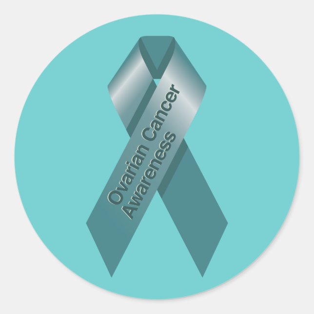 Rond Sticker de sensibilisation au cancer de l'ovaire (Devant)