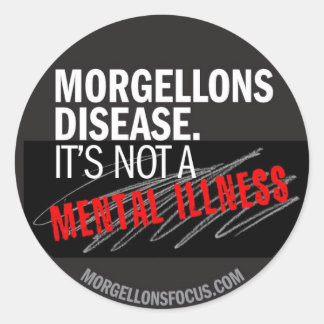 Rond Sticker de sensibilisation - Noir