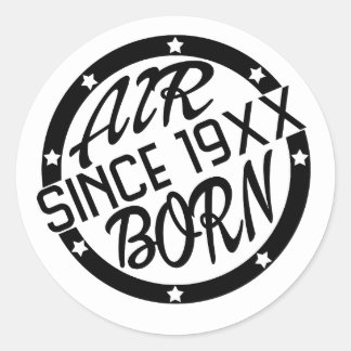 ROND STICKER DE SHEILD BORDÉ PAR L'AIR