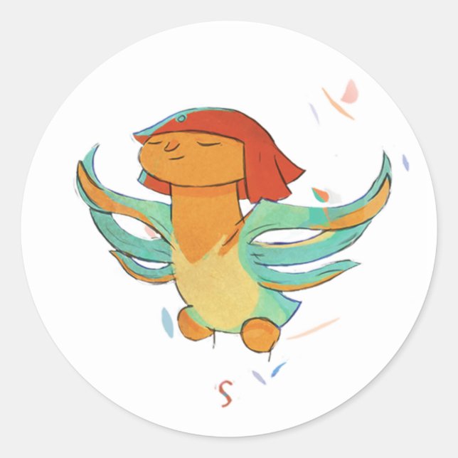 Rond Sticker de Shrug Island - Li (Devant)
