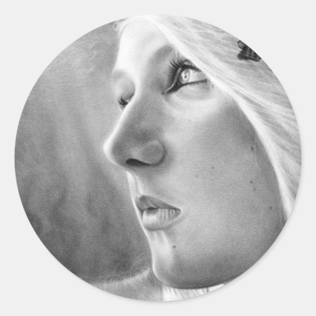 Rond Sticker de sirène à courant sombre (Devant)